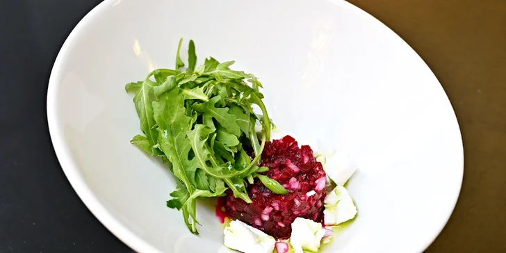 3–5chod. menu dle výběru pro 2 v Grandhotelu Bohemia: konfitované kachní prso, pstruh i dort