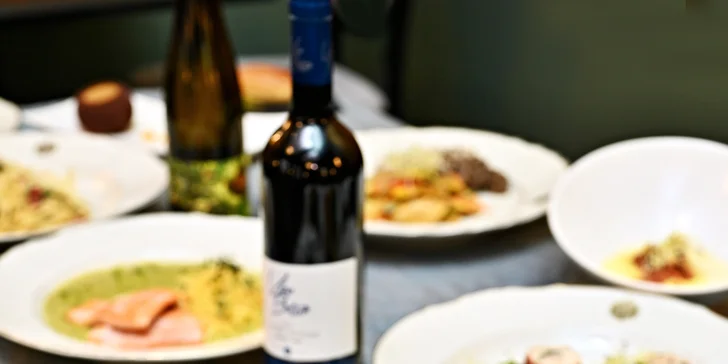 3–5chod. menu dle výběru pro 2 v Grandhotelu Bohemia: konfitované kachní prso, pstruh i dort