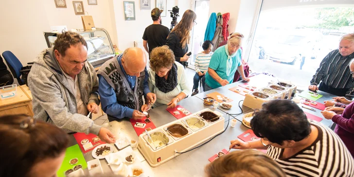 Čokoládový workshop: výroba dobrot z belgické čokolády a degustace pro 2 osoby