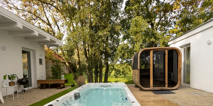 Privátní wellness apartmán od 15 do 22 h: sauna, bazén i spa s vířivkou jen pro vás dva