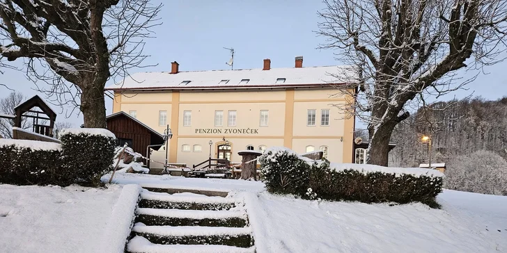 České Švýcarsko: útulný penzion se snídaní i možnost procházky s oslíky