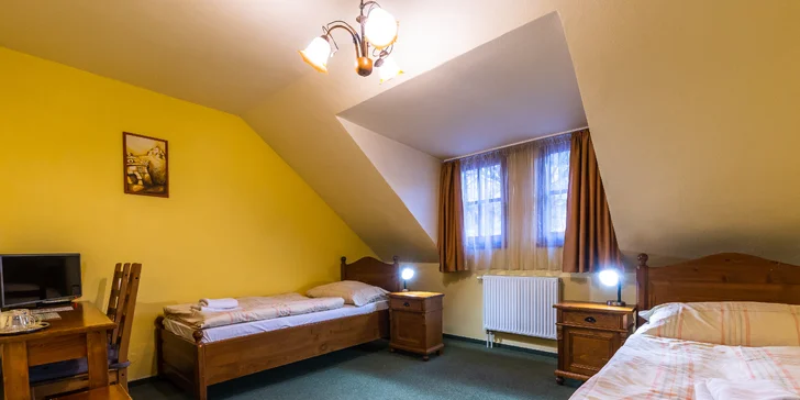 Pobyt v penzionu Kachelman s privátním wellness v historickém centru Banské Štiavnice