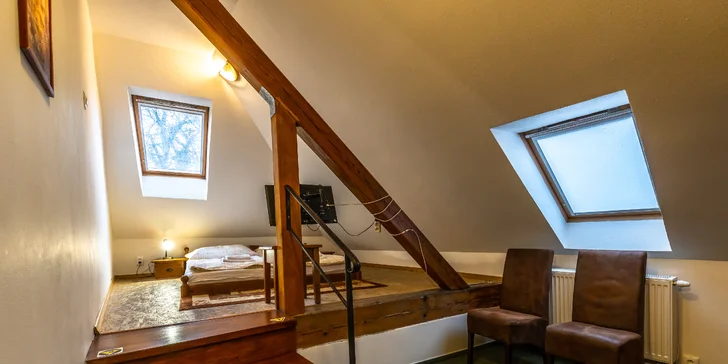 Pobyt v penzionu Kachelman s privátním wellness v historickém centru Banské Štiavnice