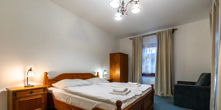 Pobyt v penzionu Kachelman s privátním wellness v historickém centru Banské Štiavnice