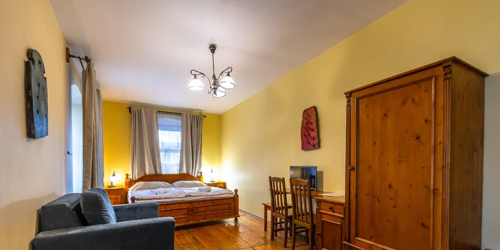 Pobyt v penzionu Kachelman s privátním wellness v historickém centru Banské Štiavnice