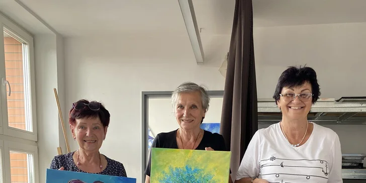 Výtvarné kurzy v pomalém tempu i s meditací: intuitivní malba, akryl nebo olejomalba