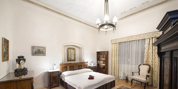 Romantický pobyt v luxusním zámeckém hotelu s vynikající gastronomií a možností wellness