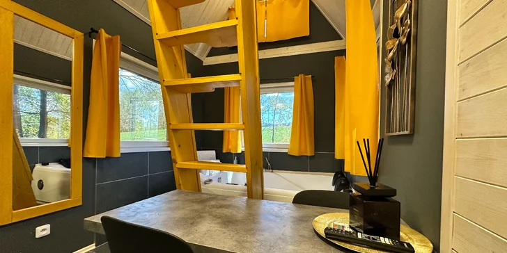 Odpočinek ve wellness domku s privátní vířivkou a finskou saunou pod Jizerkami