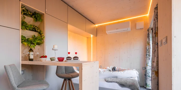 Unikátní ubytování v lůně přírody i s luxusním boxem plným dobrot