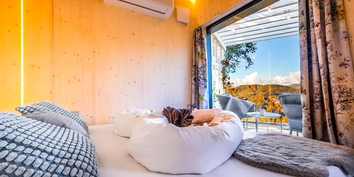 Unikátní ubytování v lůně přírody i s luxusním boxem plným dobrot