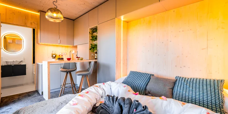 Unikátní ubytování v lůně přírody i s luxusním boxem plným dobrot