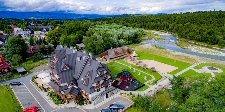 Dovolená v Białce Tatrzańské: wellness, soukromá písčitá pláž s výhledem na Tatry i jídlo