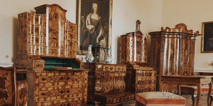 Romantický pobyt na zámku na západě Slovenska: snídaně i polopenze, vstupy do muzea