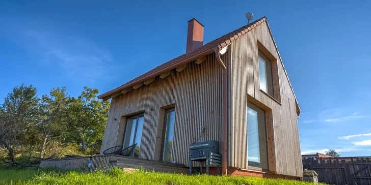 Moravské Toskánsko: domek s terasou mezi vinicemi, krásné výhledy i víno k dispozici