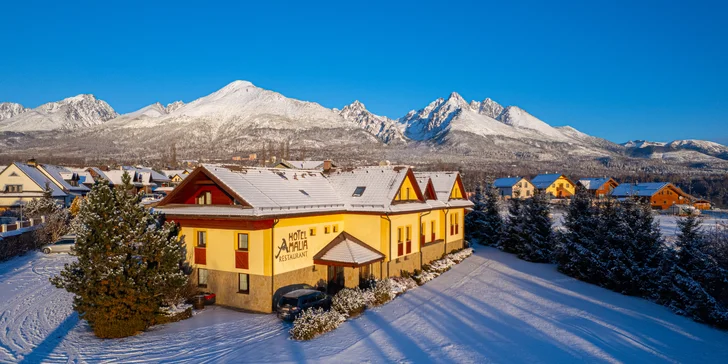 Dovolená v srdci Vysokých Tater: snídaně a bazén i program pro děti