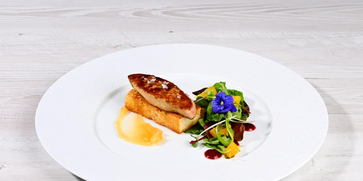 Degustační menu se specialitami francouzské kuchyně pro dva