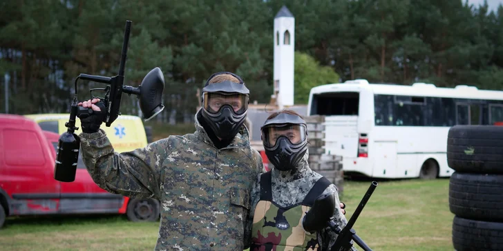 Akční bitva na 3 000 m²: paintball v městské aréně Nechanice pro 1–10 osob