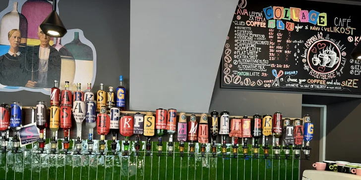 Nápoj a dort podle výběru nebo kolážování v kreativní kavárně pro 1 nebo 2 osoby