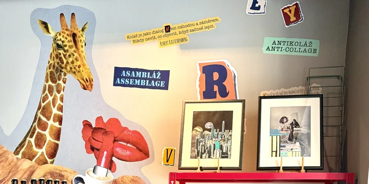 Nápoj a dort podle výběru nebo kolážování v kreativní kavárně pro 1 nebo 2 osoby