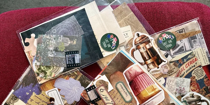 Nápoj a dort podle výběru nebo kolážování v kreativní kavárně pro 1 nebo 2 osoby