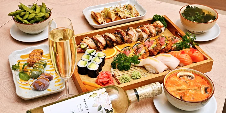 Japonské degustační menu v nové restauraci na Andělu pro 2 nebo 4 osoby