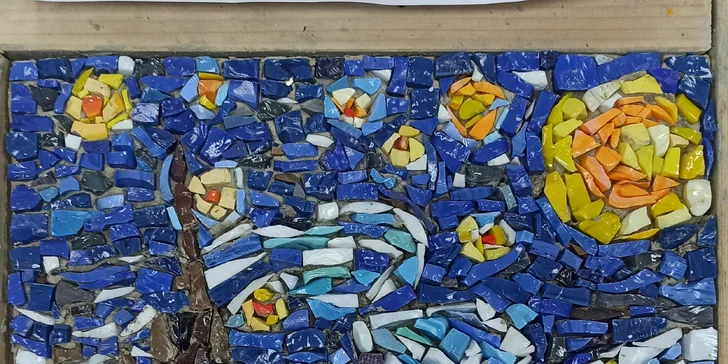 Jednodenní či dvoudenní kurz mozaiky ze skla i kamene pro 1 osobu