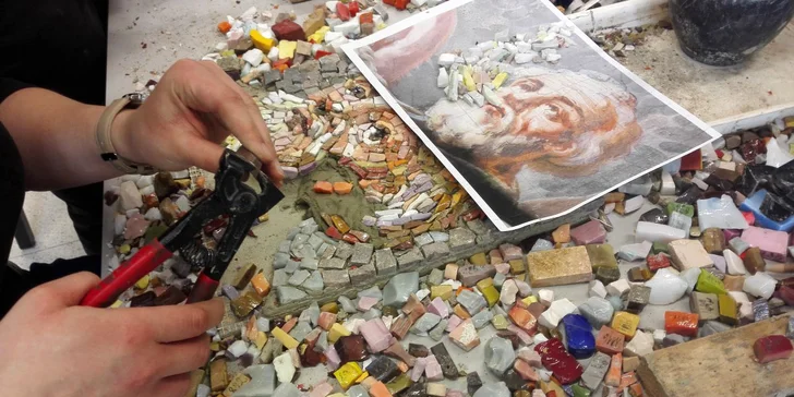Jednodenní či dvoudenní kurz mozaiky ze skla i kamene pro 1 osobu