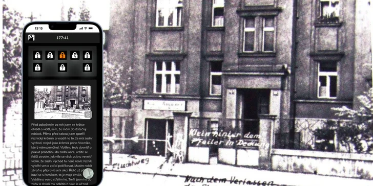 Operace Anthropoid: venkovní úniková hra spojená s geocachingem až pro 5 hráčů