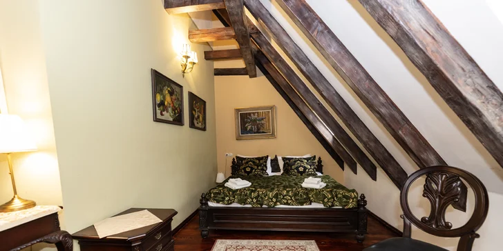 Luxus s nádechem historie: hotel v centru Českého Krumlova se snídaní i wellness