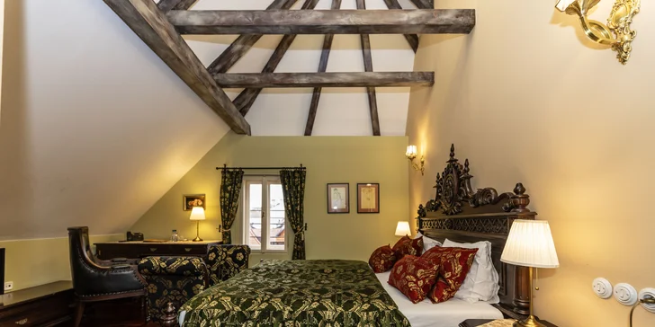 Luxus s nádechem historie: hotel v centru Českého Krumlova se snídaní i wellness