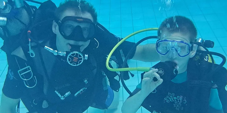 Rekreační potápění: zkušební ponor v plaveckém bazénu pro jednoho