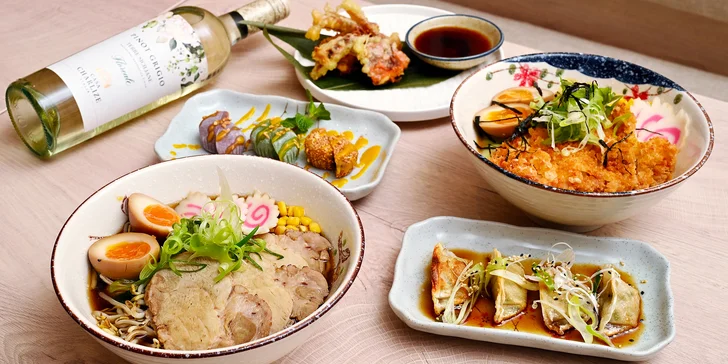 Cesta Japonskem: tradiční japonské menu s ramenem v Mako Restaurant, pro 2 osoby