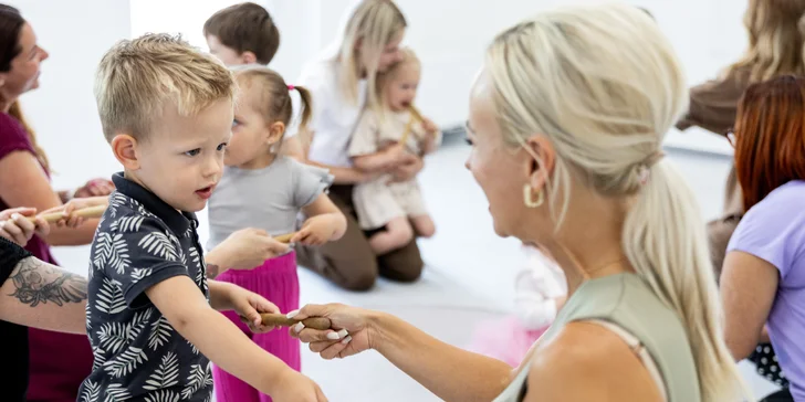 Zábava pro nejmenší: hudební kurzy pro děti od 4 měsíců do 4 let, 1 nebo 3 lekce