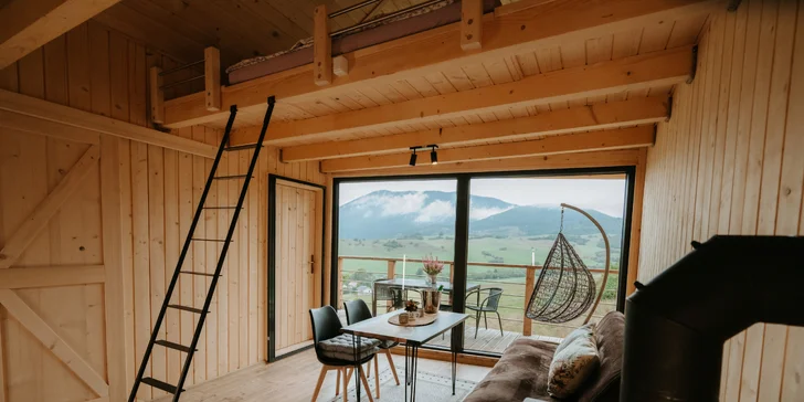 Pobyt v domečku v korunách stromů v srdci oravské přírody pro 2 až 4 osoby