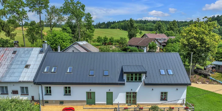 Útulné apartmány v chalupě ve Žďárských vrších s možností sauny