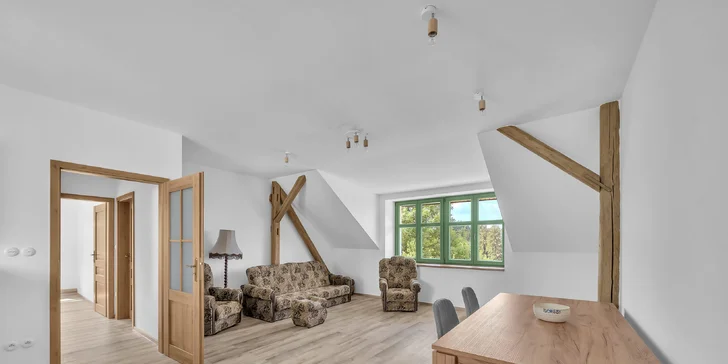Útulné apartmány v chalupě ve Žďárských vrších s možností sauny