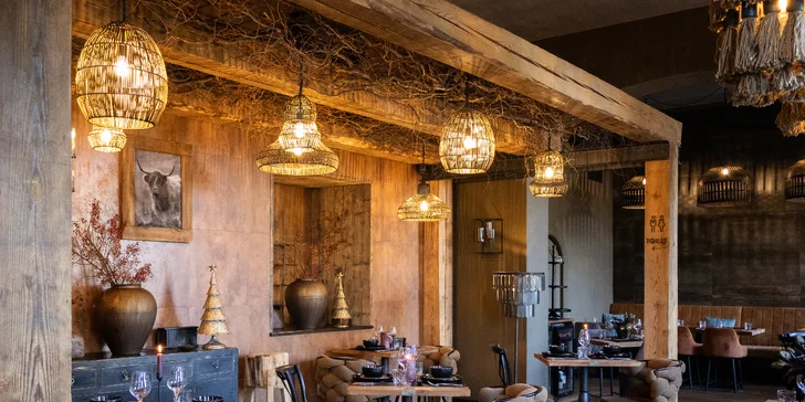 Zimní degustační smoukované menu o 5 chodech a s drinkem na závěr pro 2 osoby