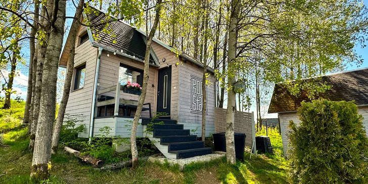 Odpočinek ve wellness domku s privátní vířivkou a finskou saunou pod Jizerkami