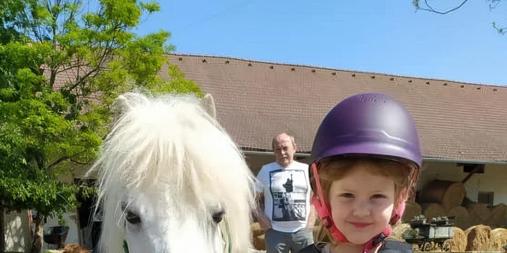 Projížďka na oslíkovi nebo poníkovi pro děti: zážitek v přírodě na 20 či 45 min.