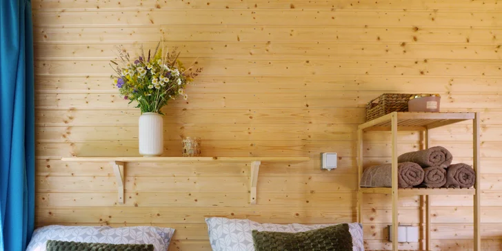 Relax na Vysočině: maringotka se snídaní a neomezeným privátním wellness