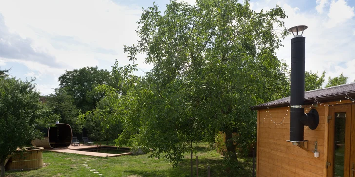 Relax na Vysočině: maringotka se snídaní a neomezeným privátním wellness