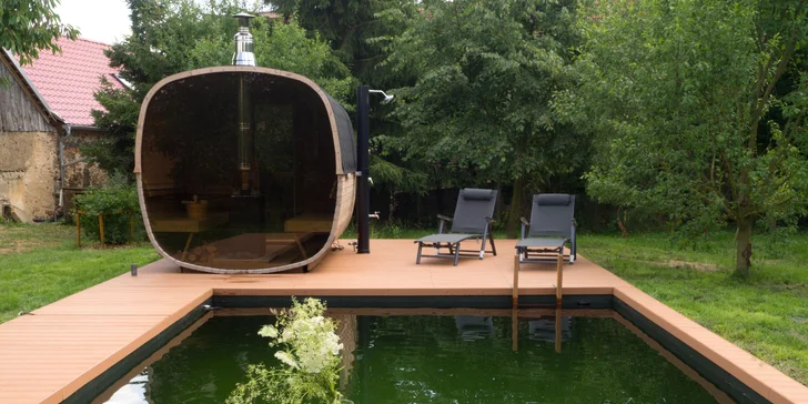 Relax na Vysočině: maringotka se snídaní a neomezeným privátním wellness