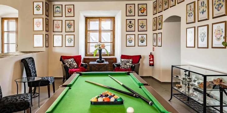 Královský pobyt na zámku s prohlídkou: jedinečný wellness, polopenze a 2 noblesní restaurace s luxusním barem