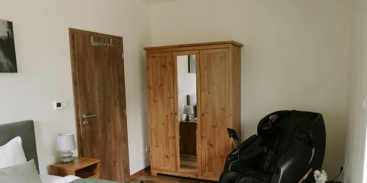 Apartmán v Jeseníkách: vlastní vířivka, masážní křeslo i možnost luxusní snídaně