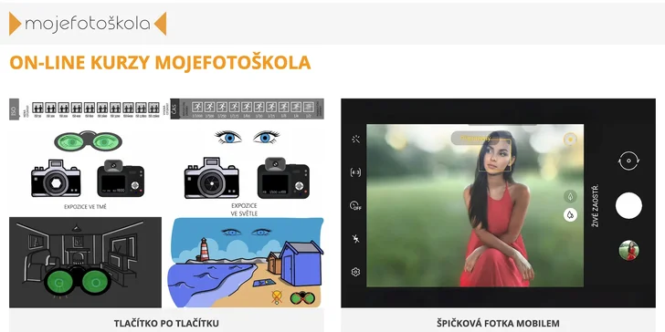 Online kurzy focení, kompozice i postprodukce: přístup na 3 měsíce až 10 let, jako bonus e-booky