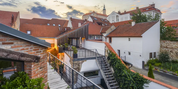 Odpočinek v Mikulově na jižní Moravě: prémiové apartmány s terasou i večeří