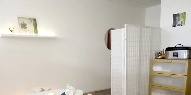 30-120min. masáž dle výběru: lymfatická, relaxační, Dornova metoda i Breussova masáž