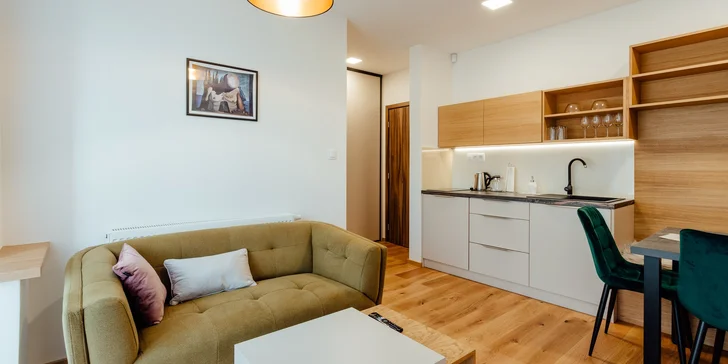 Pobyt v moderních apartmánech v Nízkých Tatrách se vstupem do wellness
