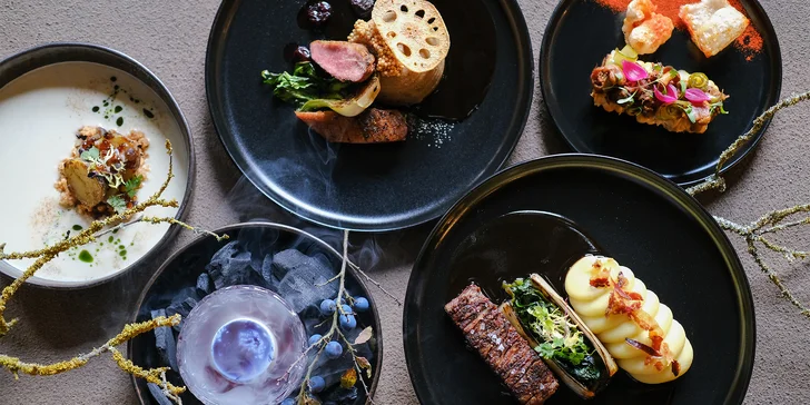 Zimní degustační smoukované menu o 5 chodech a s drinkem na závěr pro 2 osoby