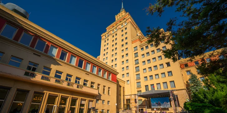 Legendární Grand Hotel International v Praze: pobyt se snídaní i michelinskou večeří, skvělá dostupnost do centra